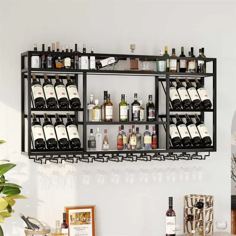 Coffee Display Cabinet Glass Showcases Collection Drinks Showcase Living Room Storage Furniture Wine Fridge Bar Rack Wall Home