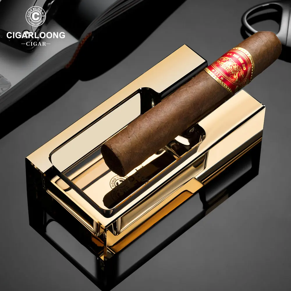 CIGARLOONG Cigar Ashtray Glass Cigar Dedicated Creative Office Home Living Room Decoration Smoking Accessories CG-24DET1