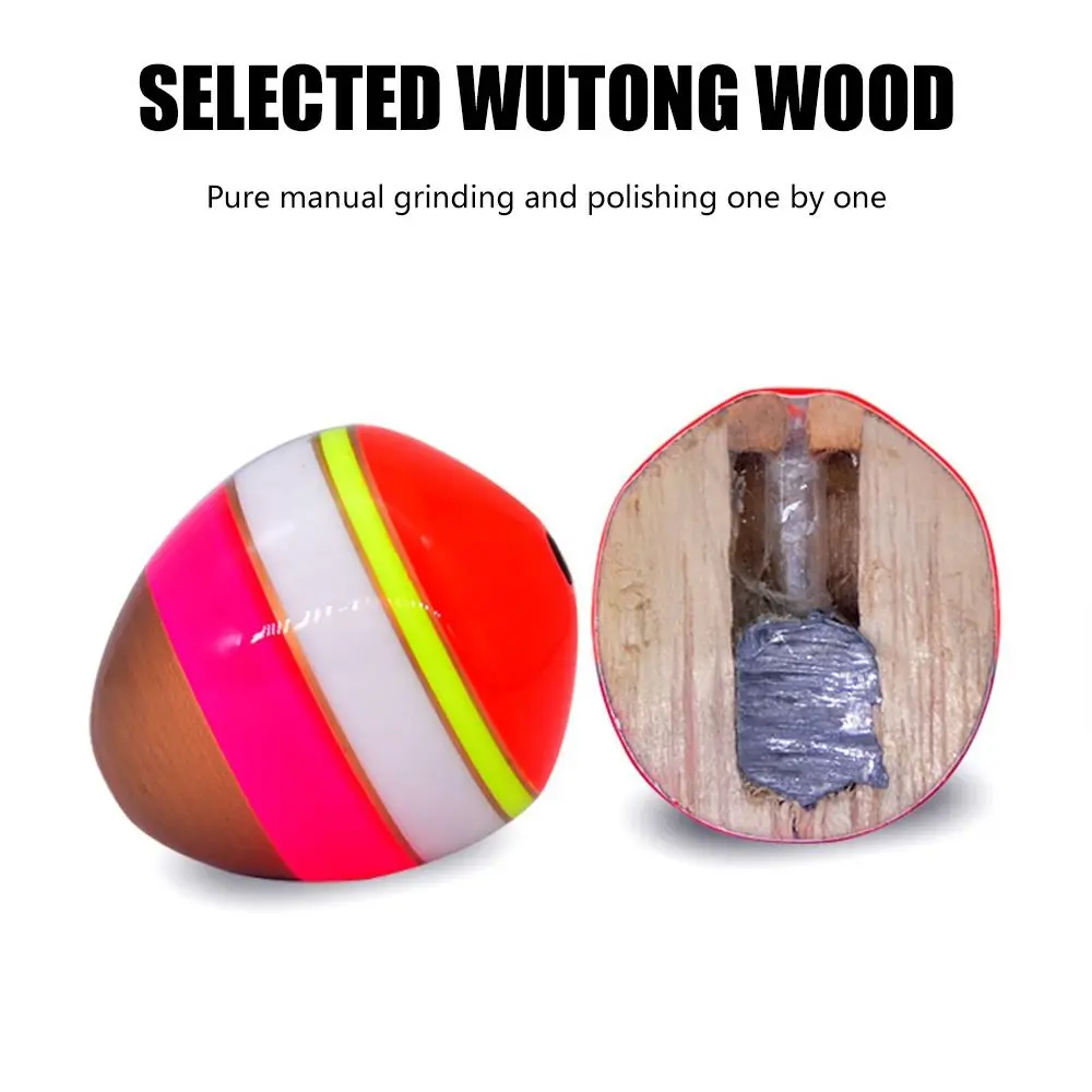 Dual-purpose Sea Fishing Wutong wood Ocean Fishing Tackle Insertable luminous stick Electric Fishing Float Buoy