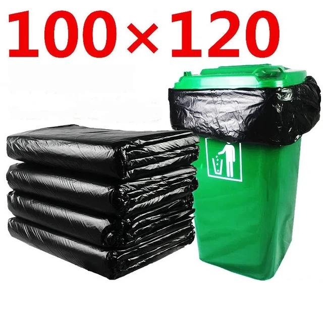 Trashbags 220 Liters Heavy Duty Strong Thick Rubbish Extra Large Trash Can  Liners Black Garbage Bags Extra Large - AliExpress