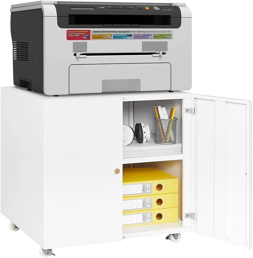 TH-00054-3 Mobile File Cabinet, 23.6inch, White