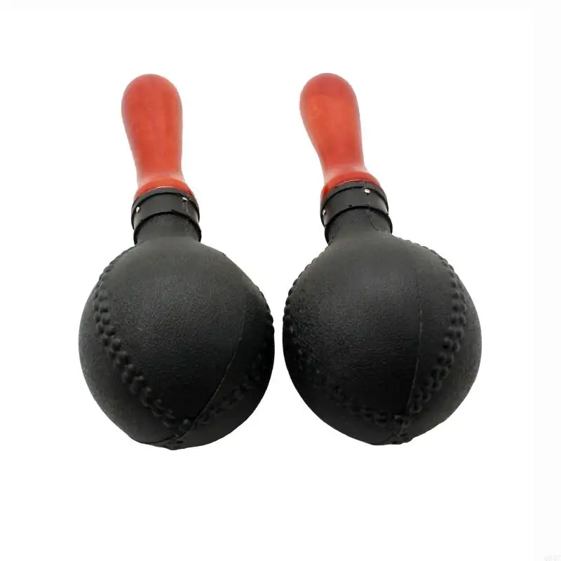 Q84C Children's Plastic Maraca Rattle 2pcs Musical Instrument Baby Music Sound for Children Music Gift Tools