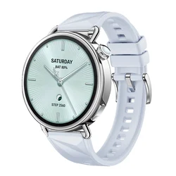 Diamond - Shaped Silicone Watch Strap, 18mm/22mm Sports Bracelet Band for S4 - 3 - 2 - 1 46mm(22mm) (Ice Crystal Blue)