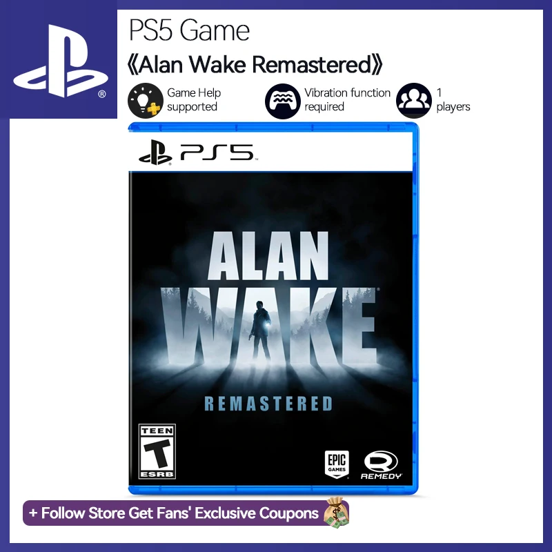 Sony PlayStation 5 Game Alan Wake Remastered PS5 Game Deals for Playstation  5 PS5 Game Disks