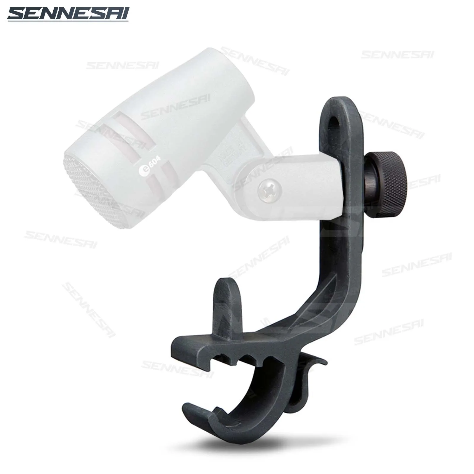 Premium Instrument Microphone Drum Clamp - Durable Plastic & Copper Percussion Clip