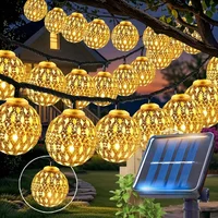 solar ball light Outdoor Solar Moroccan Ball String Light-50/30/20 LED 1