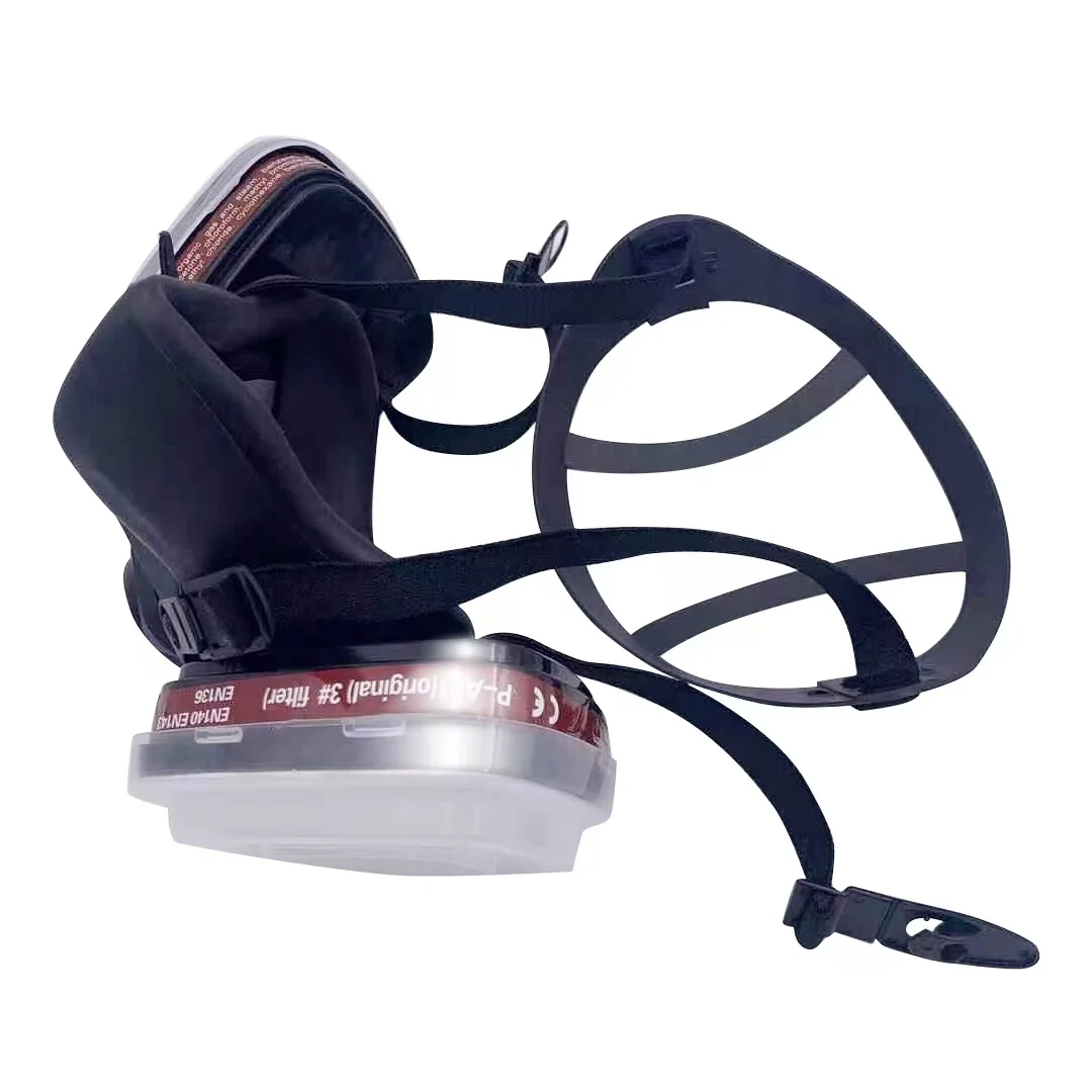 S226b3e9903e54def922326e85b4d5398c 6200 Dust Gas Mask Anti-fog Safety Goggles Black Half Face Gas Respirator Epoxy Resin Painting Spray Polishing Work Safety Mallzona