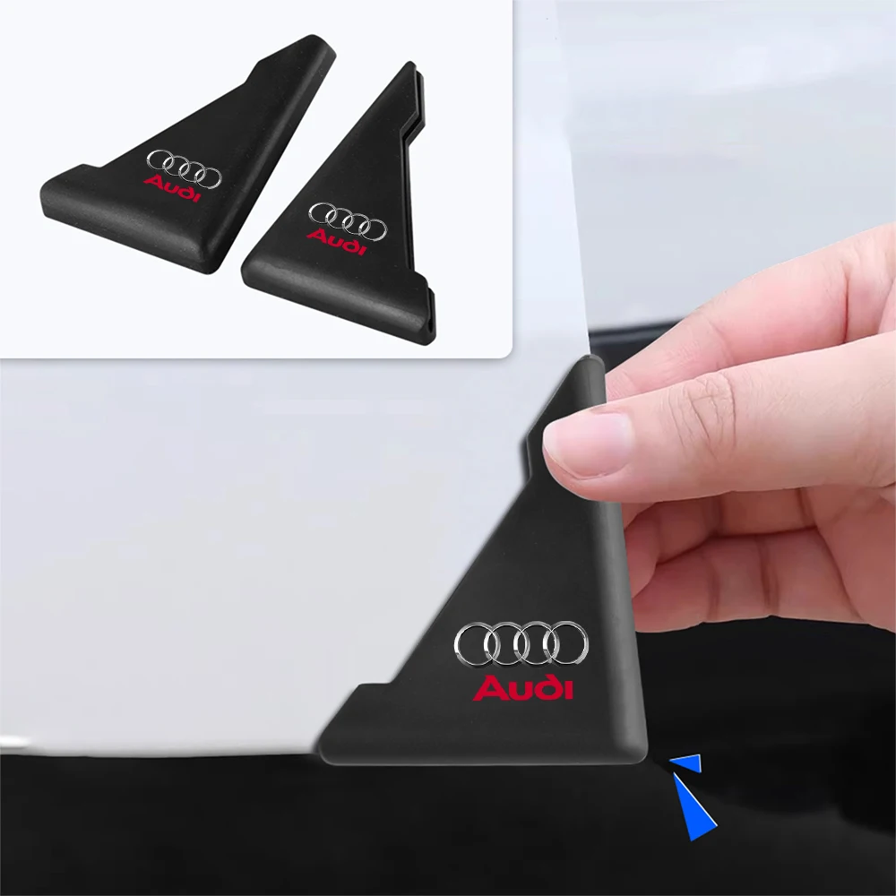 2개 실리콘 자동차 문 모서리 보호 스티커 아우디 A1 A3 A4 S4 A5 A6 A..