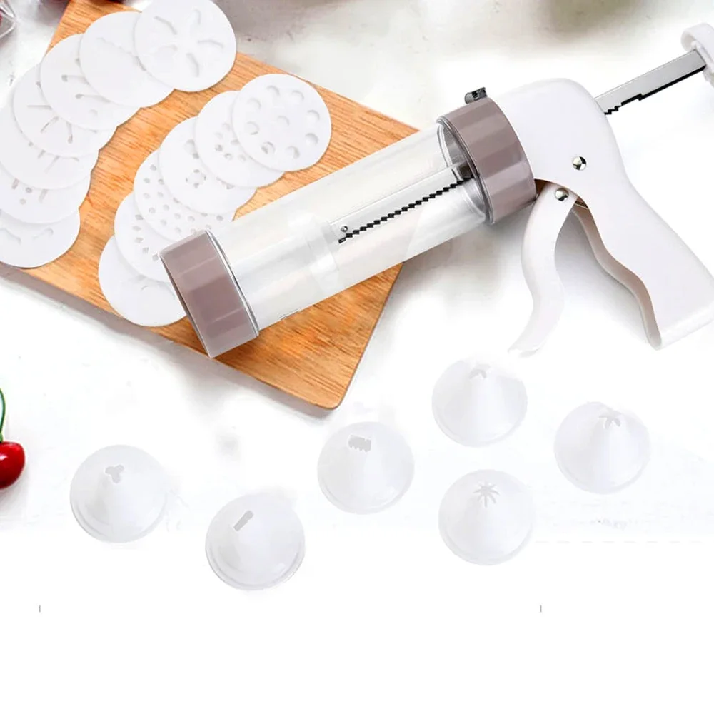Cookie Press Kit-Cookie Press Making Gun Biscuits Cake Mold Maker Machine Dessert Decoration cookie maker press kit
