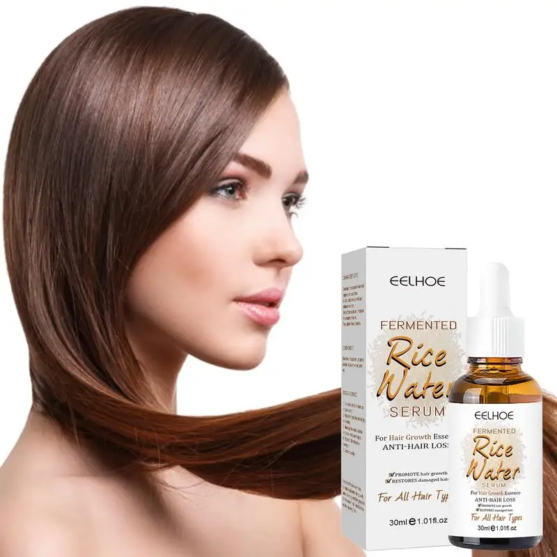 

Hair Growing Products Rice Water Hair Essential Oil Hair Loss & Smooth Shiny Hair Moisturizing Hair Oil For Stronger Thicker