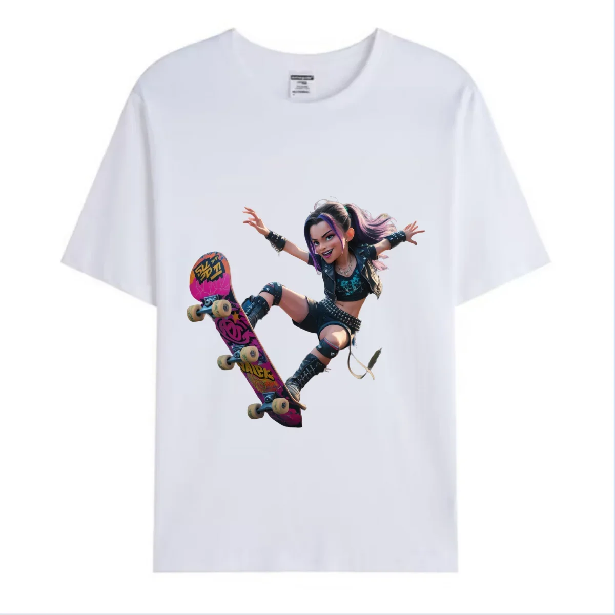 2024 Skateboard Cool Men Women Skateboard Customized T-shirt Sports Pure Cotton Clothes Sweatshirt Unisex