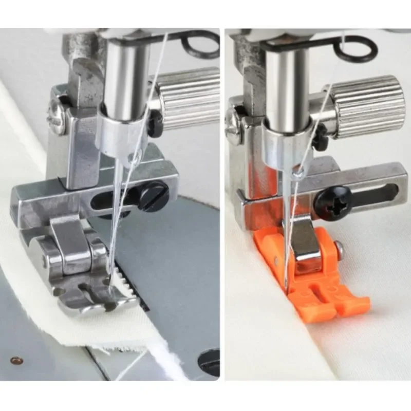 1pc 3 in 1 Adjustable Presser Foot for Flat Wagon Steel Closing Wrinkled Folds Foot Industrial Sewing Machine Presser with Screw