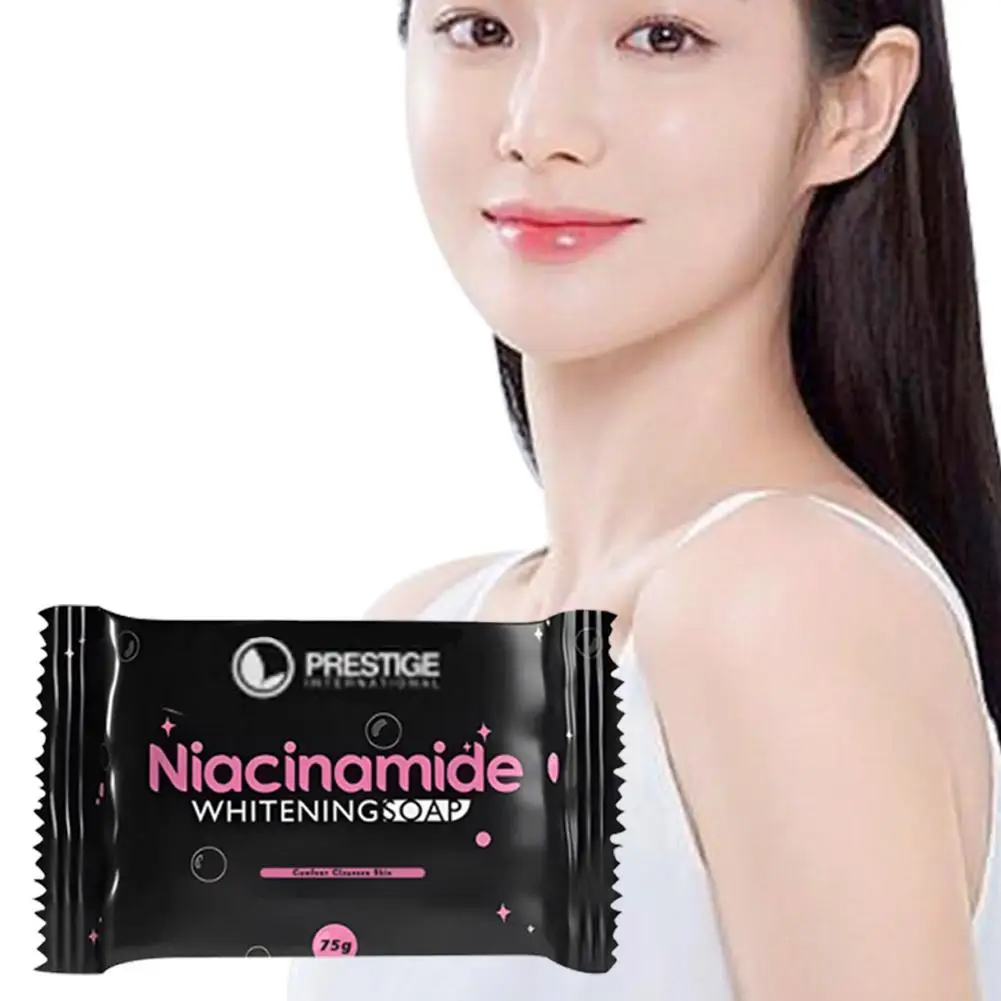 Niacinamide Brightening Soap Deeply Cleansing Pore Exfoliating Whitening Moisturizing Rejuvenating Handmade Soap 75g hand soap