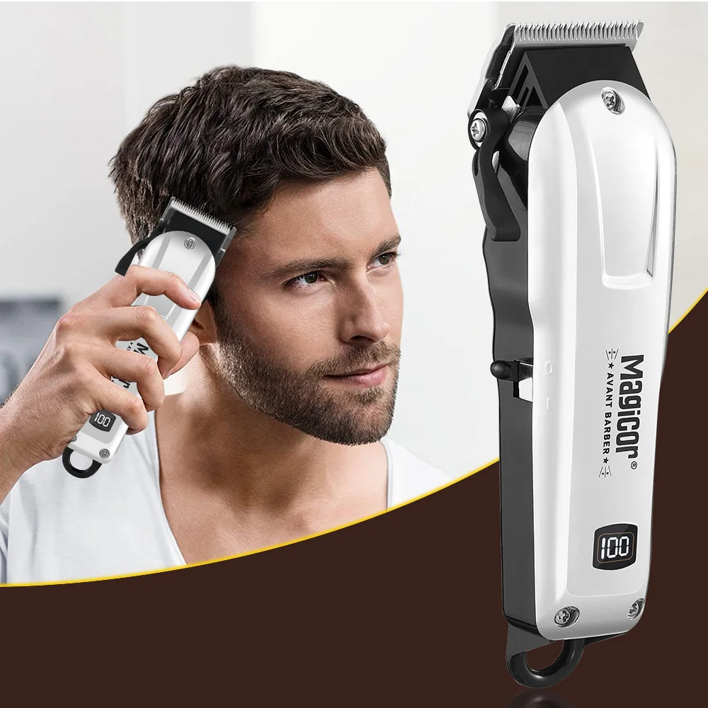 Professional Electric Hair Clipper UBS Rechargeable Cordless Beard Trimmer Men Powerful Electric Hair Clipper Trimming Tool
