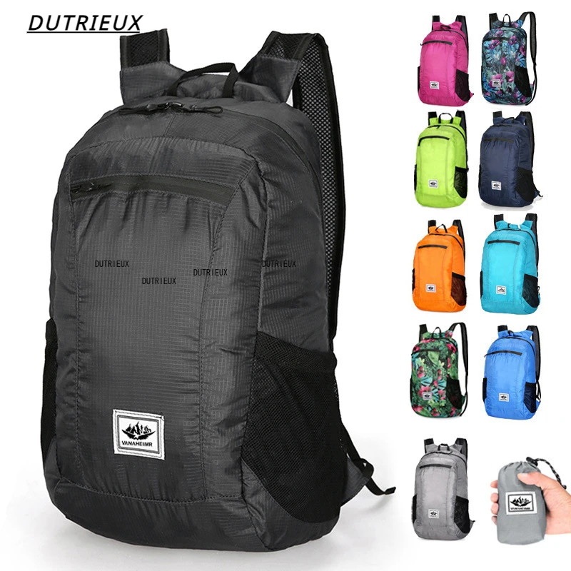 

18L Portable Foldable Backpack Folding Mountaineering Bag Ultralight Outdoor Climbing Cycling Travel Knapsack Hiking Daypack