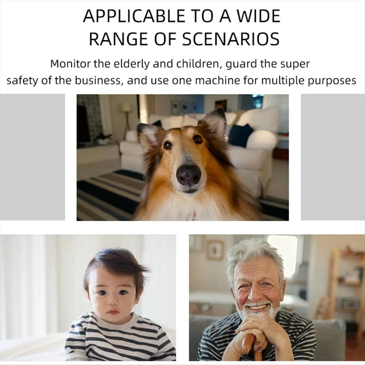 מצלמת אבטחה פנימית בלבד HD מצלמות חכמות לאבטחת הבית 1080P מצלמת WiFi פנימית לאבטחת הבית/תינוק