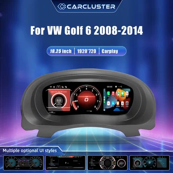 Panel de Instrumentos Digital LCD para VW Golf 6, Años 2008-2014, Panel de Instrumentos para Automóvil, Cabina Virtual, Tacómetro, Velocímetro, Indicador de Combustible, Kit de Actualización, Conexión Plug and Play 1