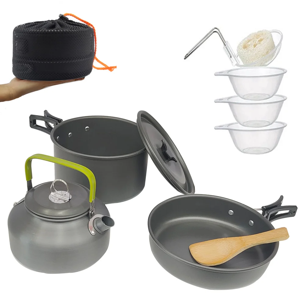 야외난방용품 Naturehike 네이처하이크 미니 카세트 난방 스토브, 야외 캠핑 다기능 난방 스토브, 1.1kw 전원 주방 하이킹 휴대용 가스 스토브 11 캠핑 용품 요리 조리기구 세트, 피크닉 하이킹 열교환기, 티타늄 합금 냄비, 야외 관광 식기
