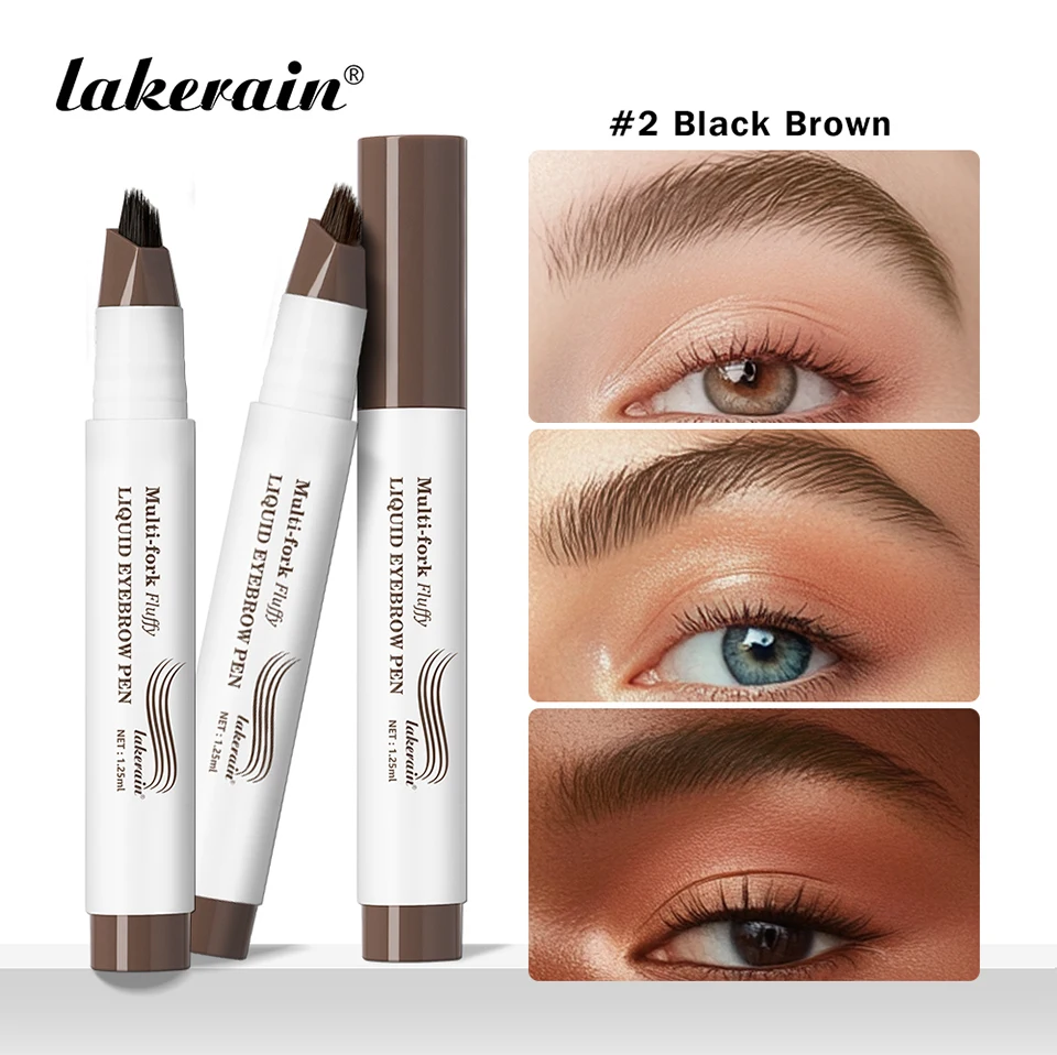 Description Picture 2 of item4D Eyebrow Microblading Pen With Forks Tip Waterproof Long Wearing Tattoo Pencil For Professional Makeup Artists