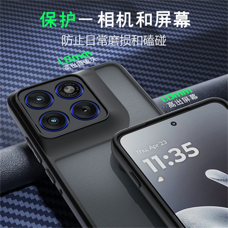 Matte Transparent Shockproof Bumper Protective Case