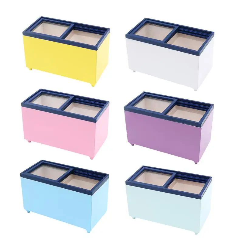 

Mini Wooden Refrigerator Doll House Furniture And Accessories 1: 12 Miniature Kitchen Refrigerator Pretend Play Furniture Fridge