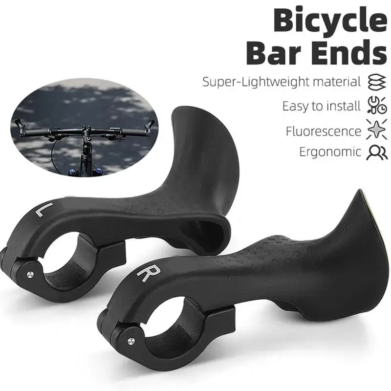 2pcs Ergonomic Design Mtb Bicycle Bar End Road Gravel Mountain Bike