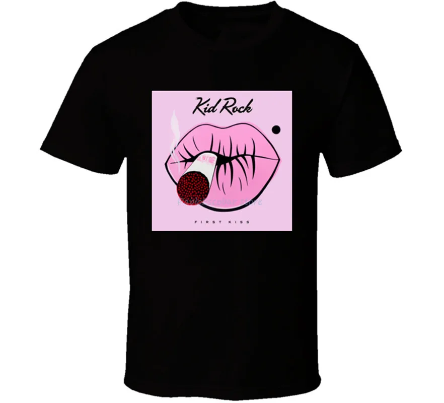 

New Kid Rock First Kiss Album Cover Men'S T-Shirt Clothing Size S-5Xl For Youth Middle-Age The Old Fashion Unisex Tees Euro Size