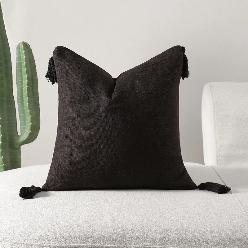 French Light Luxury Retro Sofa pillowcase High-end Living Room Cushion  B&B Bedroom Bedside Soft Bag pillow case without core