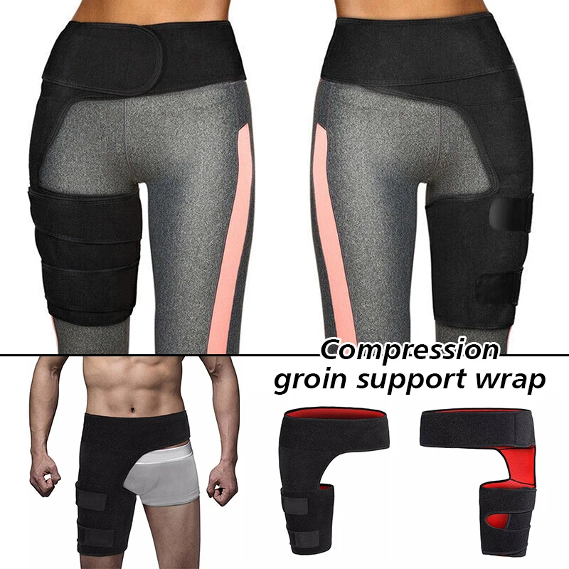 

Hip Brace Fitness Leg Guard Compression Groin Support Wrap for Sciatica Pain Relief Thigh Groin Belt Anti-Muscle Strain Hip Belt