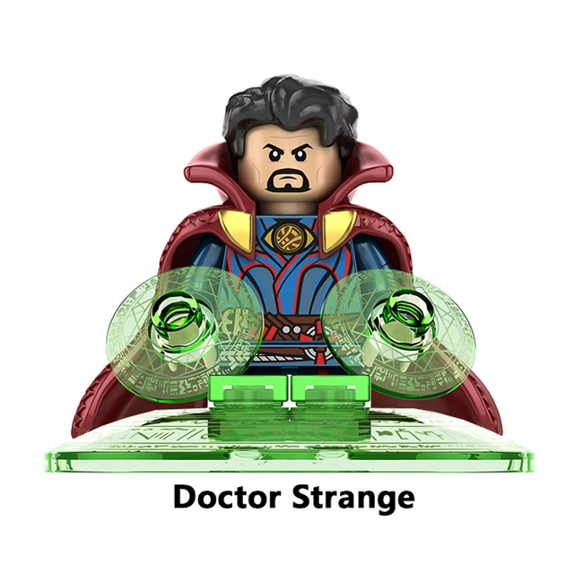 Disney Doctor Strange Scarlet Witch Moon Knight Wong Building Block Dormammu Hulk Ultron Carter Professor X Brick America Chaves O-KF1677