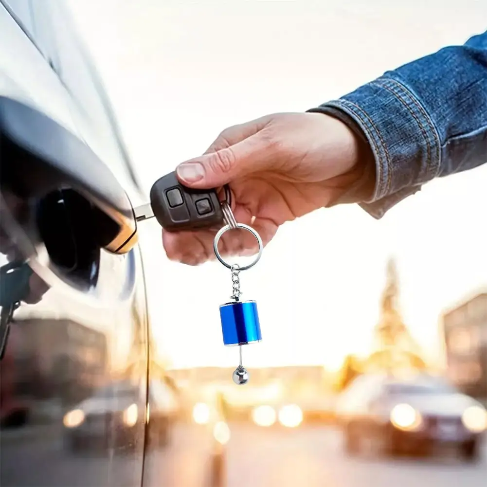 Creative Gear Head Keychain Car-styling Keyring For Car Key Turbo Hub Brake Disc Pendant Shock Absorber Keys Holder Chain