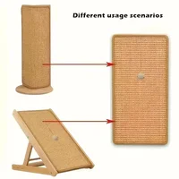Standing Sisal Cat Scratcher with Hanging Ball, Space Saving Cat Furniture, Protect Sofa Chair Door, No Cat Tree Included 5
