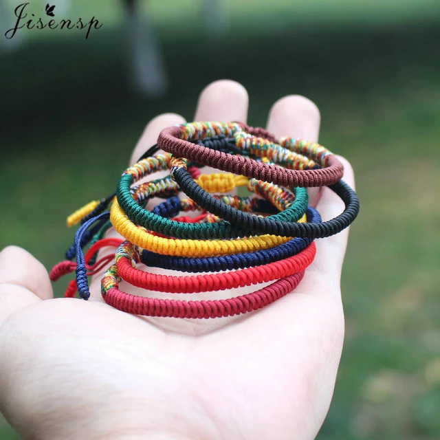 Lucky Tibetan Red Cord bracelet  Lucky Buddhist bracelet Red