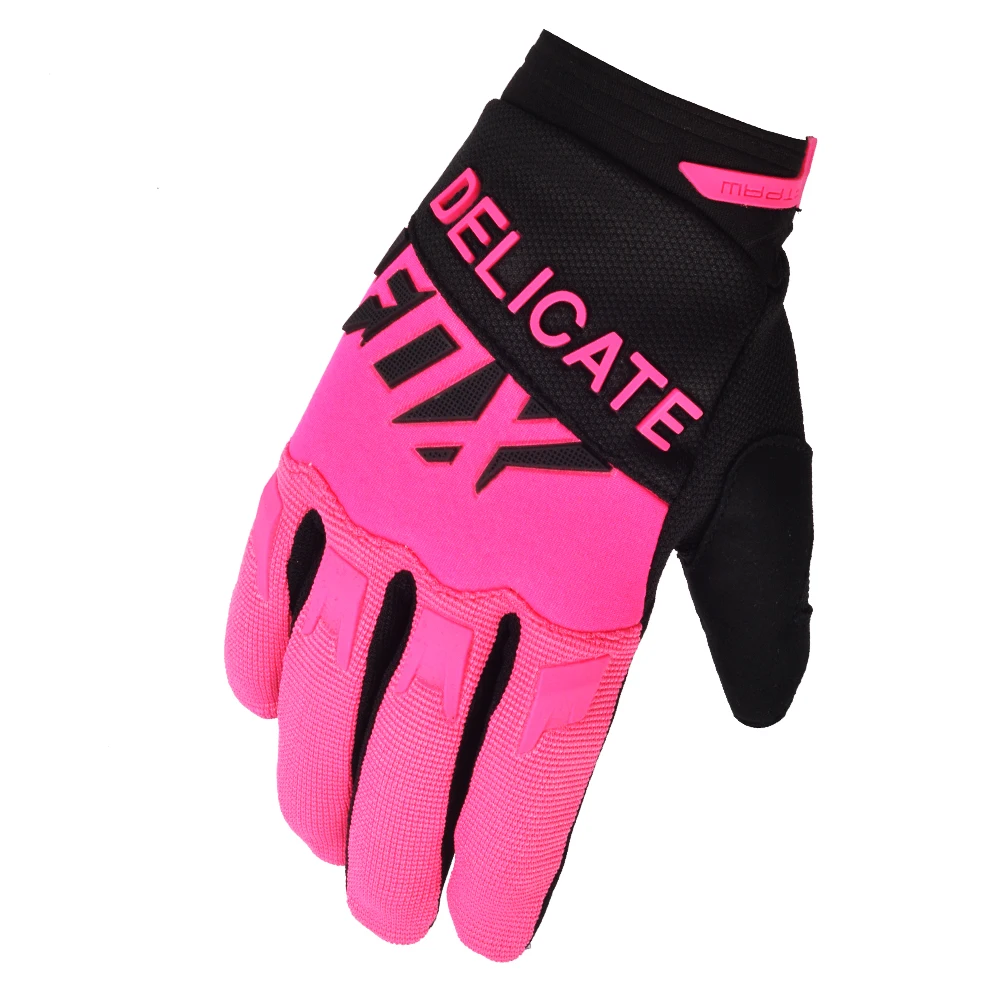 Enduro Gloves Delicate Fox Guantes Motocross MX BMX Dirt Bike ATV UTV Riding Cycling Pink Luvas For Lady Unisex