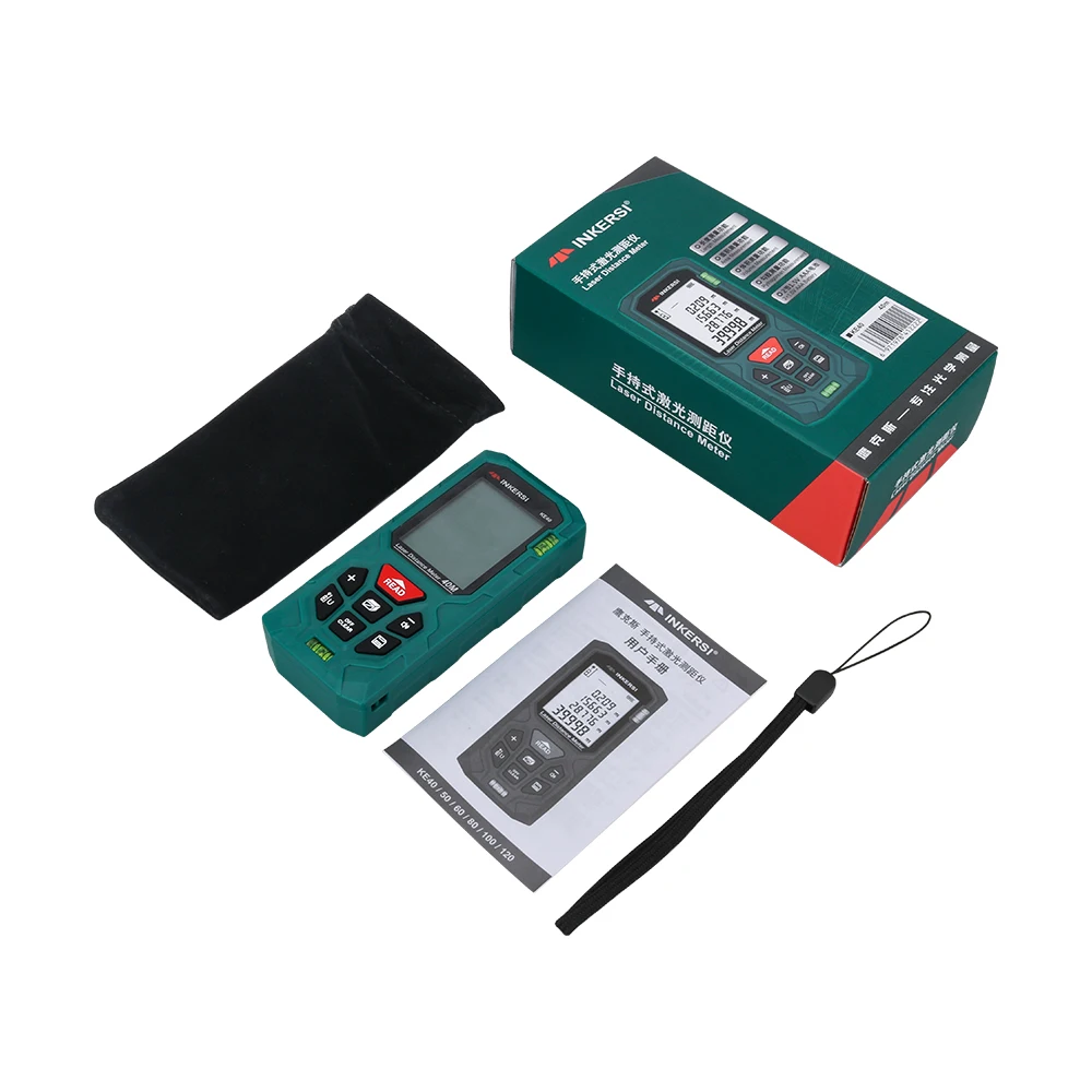 INKERSI Laser Distance Meter laser rangefinder distance meter Digital Rangefinder 120m 100m 70m 50m Laser Distance Measurer Electronic Level Ruler Range Finder
