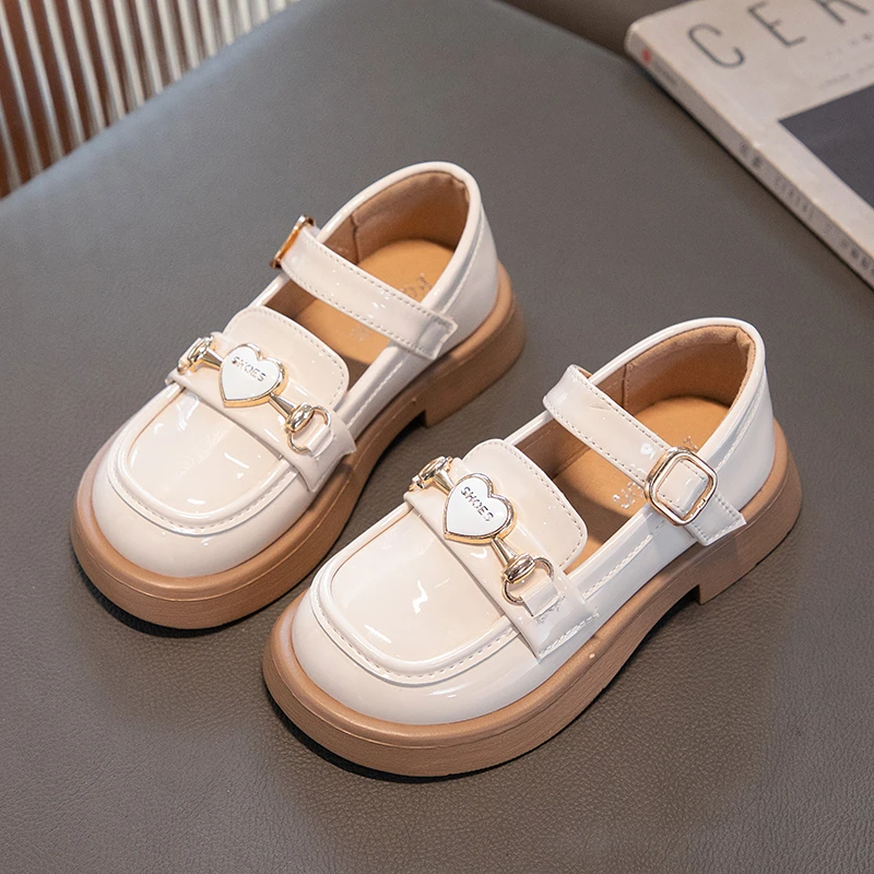Girls Leather Shoes for Party Wedding Children Black Performance Shoes Thick Bottom Fashion Kids Princess Mary Jane Shoes 3