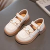 Girls Leather Shoes for Party Wedding Children Black Performance Shoes Thick Bottom Fashion Kids Princess Mary Jane Shoes 3