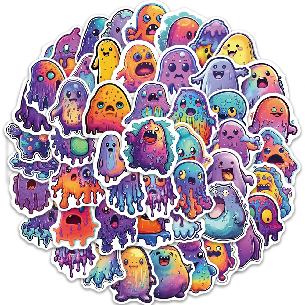 

10/25/51pcs Funny Cartoon Crazy Bubble Gums Stickers For Laptop Phone Guitar Luggage Bicycle Car DIY Waterproof Graffiti Decals