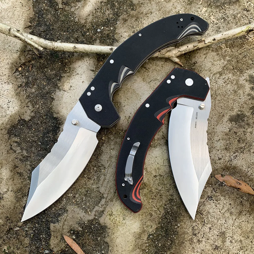 Description Picture 5 of itemNew Large MAYHEM Cold Folding Tactical Knife AUS10 Steel Blade Outdoor Survival Military Hunting Multipurpose Knives EDC Tools