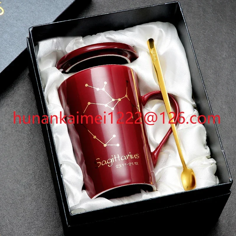 

China Exquisite Wholesale Supplier Personalized Customization Logo Modern Gift Ceramic Coffee Mug Cup With Spoon