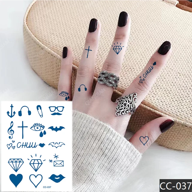 Buy SET OF 4 Diamond Ring Finger Tattoo Bachelorette Party Temporary Tattoo  Online in India - Etsy