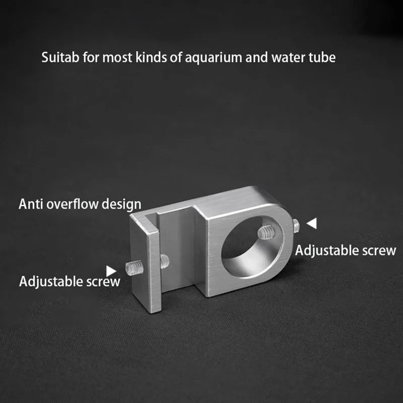 Aluminium legierung Aquarium Wasser rohr halter Wasser rohr Schlauch halterung für 20mm Rohr Wasser rohr fester Clip Aquarium Schlauch klemme – Detail 12