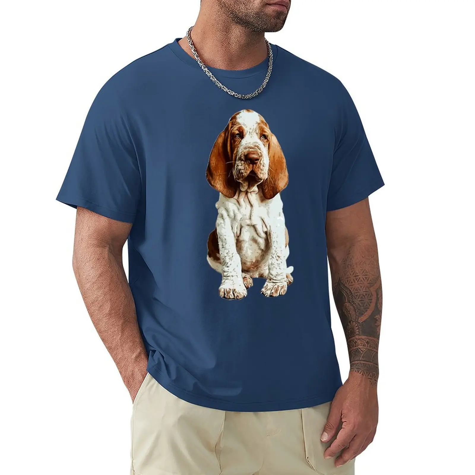 Bracco Italiano Puppy Dog T-Shirt Quick Drying Blacks Abbigliamento Estetico Magliette Da Uomo