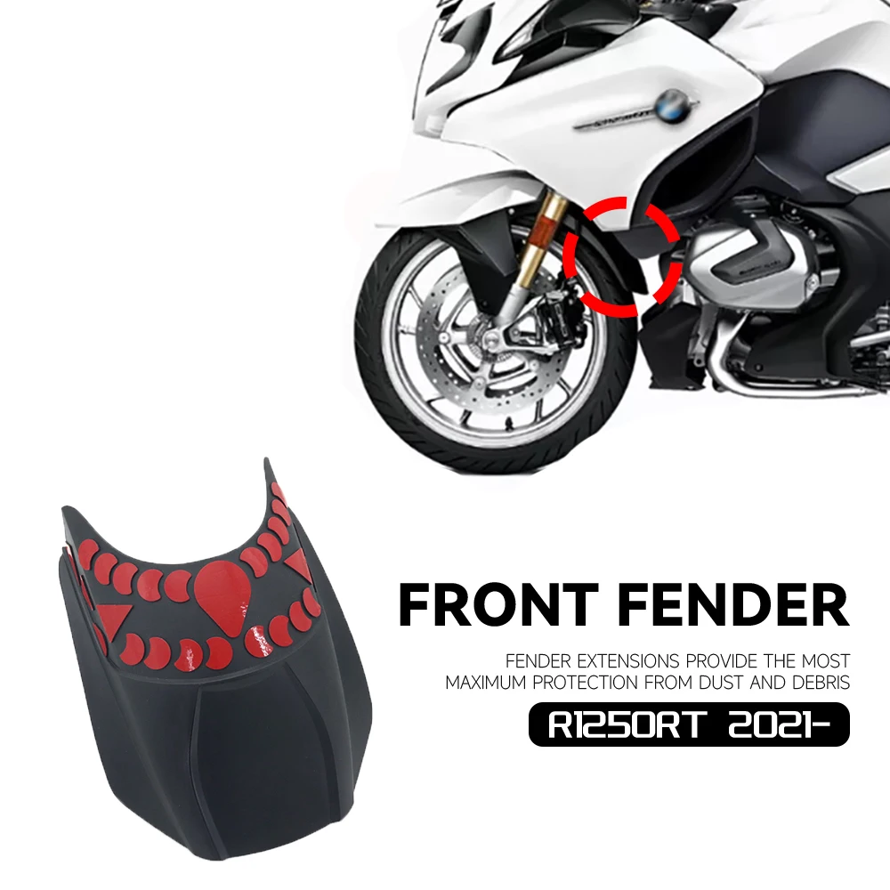 

R1250RT Front Fender Extender Mudguard Extension Splash Guard Tire Hugger For BMW r1250rt R1250 RT 2020 2021 2022