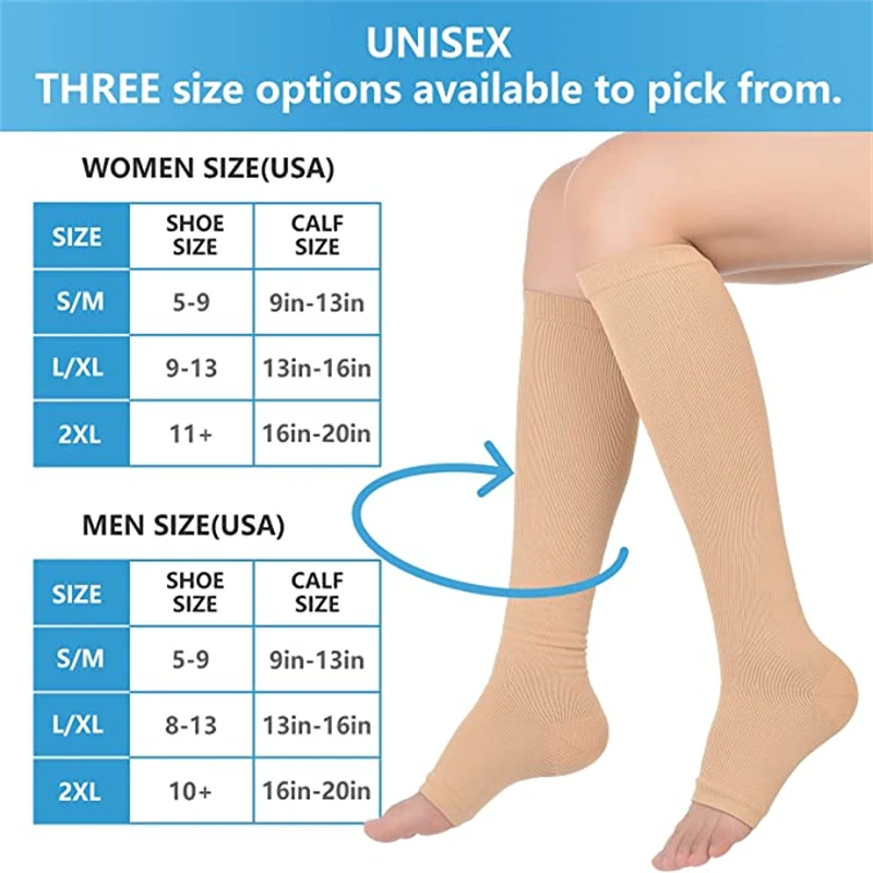 Compression Stocking 10 Styles Prevent Calf Varicose Veins Soreness Pressure Cycling Professional Leg Support Nurse Women Socks