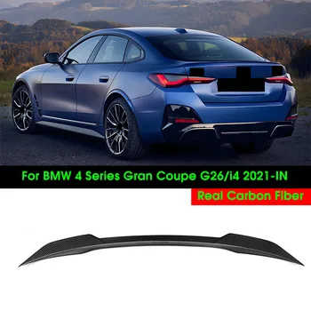 Spoiler posteriore a baule in vera fibra di carbonio a basso profilo per BMW Serie 4 Gran Coupé G26/i4 2021-IN, alettone per cofano bagagliaio