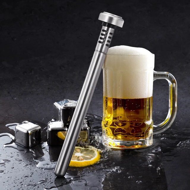 2pcs Beer Chiller Stick Instant Portable Stainless Steel Beer