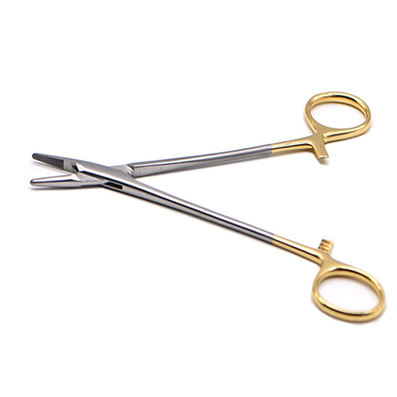 1PC Dental Needle Holder Plier TC Head German Reusable Stainless Steel Gold Plated Handle Orthodontic Forcep Surgical Instrument S226dd2b32413492aa2903887b565a107I