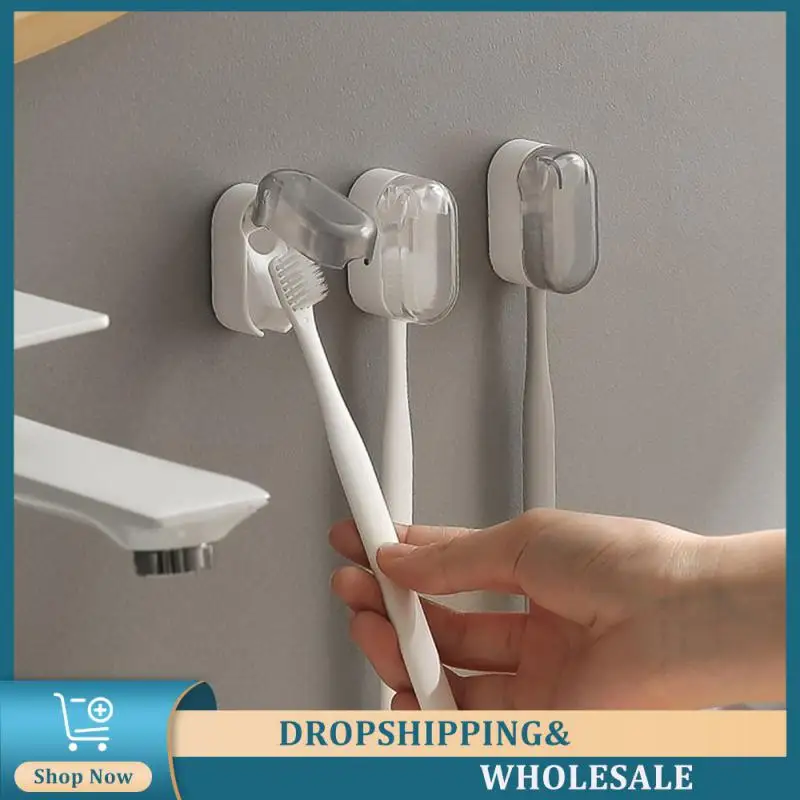 Toothbrush Holder 1/3/5pcs Easy Install Dustproof Feature Essential Home Dustproof Storage Box