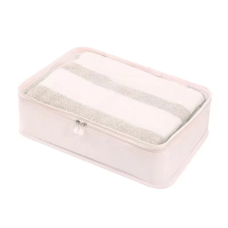 Foldable Travel Packing Cubes with Breathable Mesh Design - Lightweight Organizers
